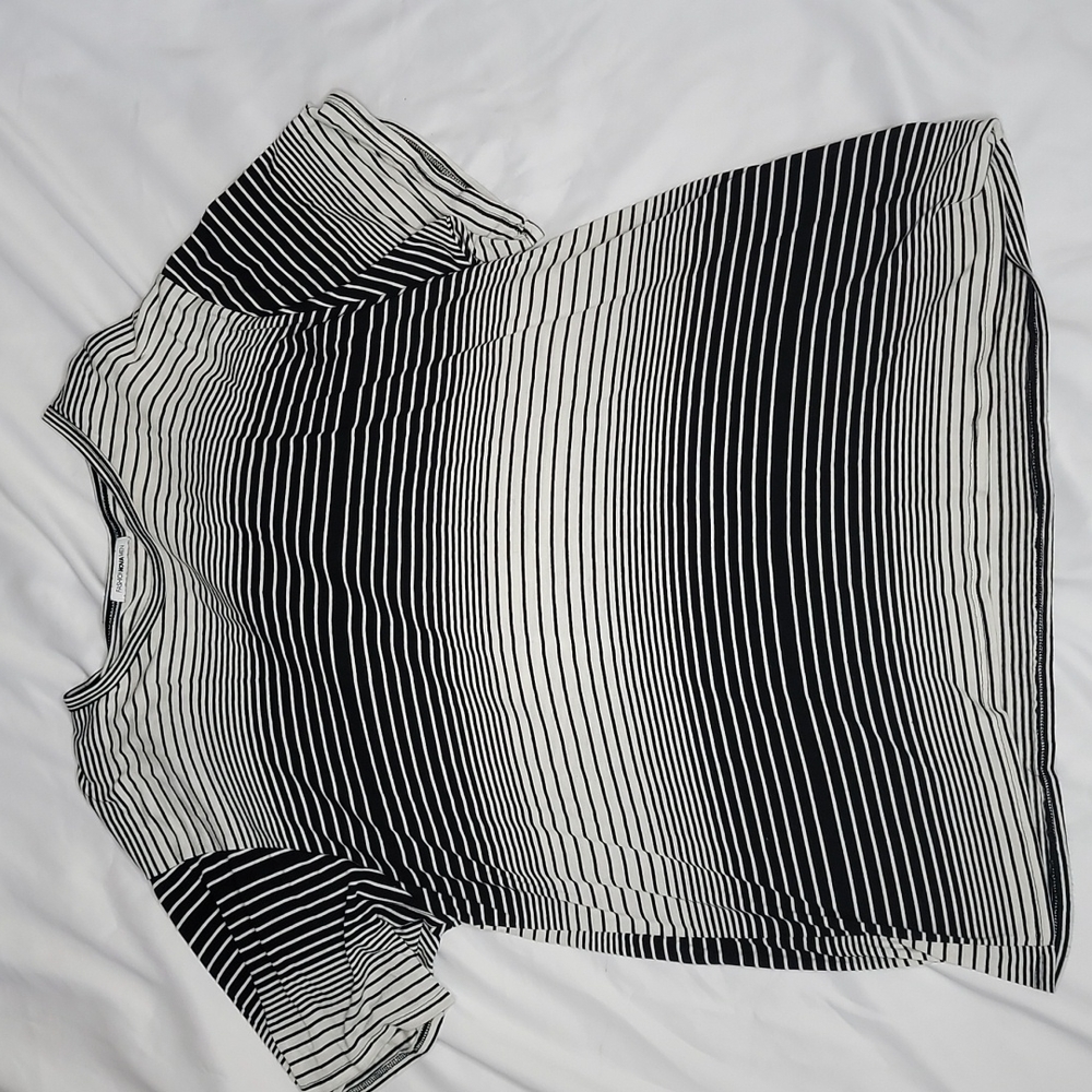 Black and White Striped Shirt